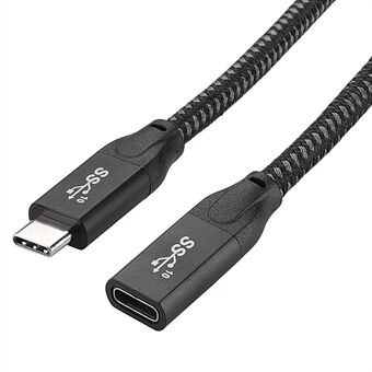 USB C -jatkokaapeli Gen2 20 Gbps Type C USB 3.1 uros-naaras 100 W PD-pikalataus ja 4K-videonäytön jatkojohto Thunderbolt 3:lle