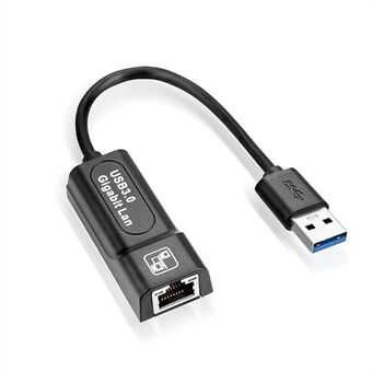 USB 3.0 -keskittimen Ethernet-sovitin RJ45 Gigabit -verkkomuuntimeen Windows Win7 / Win8 / Win10 / Vista, Mac OS, Linux