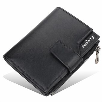 BAELLERRY N5013 Yksivärinen lyhyt lompakko Vetoketju Hasp Naisten PU-nahkainen kukkaro kolikon luottokorttipidike