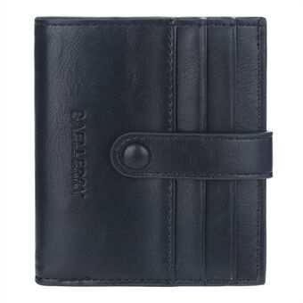 BAELLERRY K9170 Business Miesten Hasp Design PU-nahkainen kaksitaitettu lyhyt lompakkokorttipidike Käteinen säilytyslaukku
