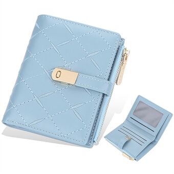 BAELLERRY N8628 PU, nahka brodeerattu naisten lyhyt lompakko vetoketjullinen tasku design-kortit käteinen lompakko