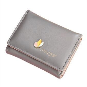 TEAYY AZ-670 naisten kolminkertainen kolikkokukkaro PU nahkainen kortti kolikon säilytyslaukku Kassapidike lyhyt lompakko
