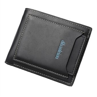 DEABOLAR RFID estävä PU-lompakko miehille Monikerroksinen korttipidike Retro-kolikkolaukku