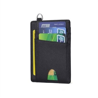 Cross Skin Antimagneettinen RFID ID-kortti Pankkikortti Varkaudenesto Pyyhkäisevä lompakko Tasku Bussikorttilaukku Ring