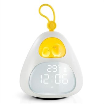K-1070 LED Smart Bird Nest -herätyskello herätys yövalaisin Makuuhuoneen pöytätietokoneen mukana digitaalisen yövalon mukana
