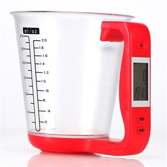Ty-C01 elektroninen 1000g mittakuppi 0,1g tarkkuus irrotettava keittiön mittakuppi vaakalla (BPA-vapaa, ei FDA-sertifikaattia)