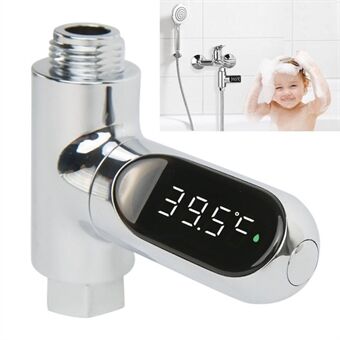 Hana-suihkulämpömittari Vauvan kylpyveden lämpötilamittari 360 astetta Kierrä Fahrenheit/Celsius-lämpömittari