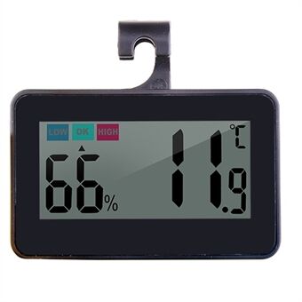 Minidigitaalinen sisälämpömittari, tarkka lämpötilan kosteusmittari LCD-näytöllä