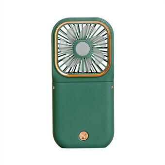 F30 Pro Digital Display Pocket Mini Tuulettimen kaulaan kiinnitettävä kädessä pidettävä 3-nopeuksinen taitettava tuuletin Power Bank -toiminnolla