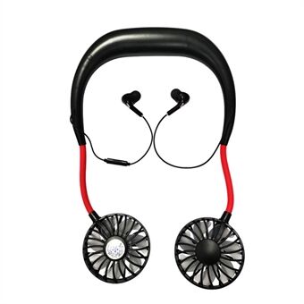 Creative 2-IN-1 Bluetooth-kuulokkeet riippuvat kaulatuuletin - musta