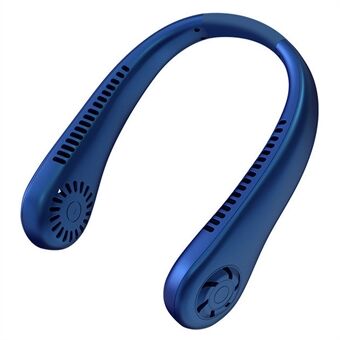 Hiljainen kaulatuuletin USB-ladattava minijäähdytystuuletin 3 tuulennopeudella kannettava kesäjäähdytin