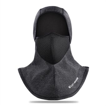 WEST BIKING Winter Thermal Cycling Headgear PM2.5 Filter Fleece Face Scarf Head Guard