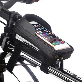 RZAHUAHU vedenpitävä kova kuori polkupyörän puhelinkotelo polkupyörän rungon yläputken kosketusnäyttö polkupyörän puhelinkotelo alle 6,5 tuuman matkapuhelimelle