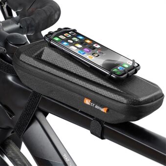 WEST BIKING YP0707263 Pyöräily EVA-polkupyörän vedenpitävä eturunko yläputki ohjaustangon laukkukotelo puhelimen pidikkeellä