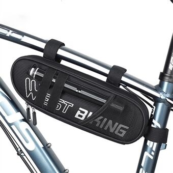 WEST BIKING YP0707270 1,3L heijastava polkupyörän runkolaukku Top Tube Bag vedenpitävä pyöräilykassi