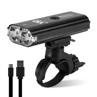 WEST BIKING YP0701309 Vedenpitävä USB-ladattava polkupyörän valon akkunäyttö polkupyörän taskulamppu MTB maantiepyöräilyn LED-ajovalo