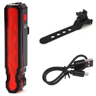 LEADBIKE LD51 Polkupyörän pyöräily laser-LED-takavalo USB-ladattava vedenpitävä turvavaroitusvalo takavalo