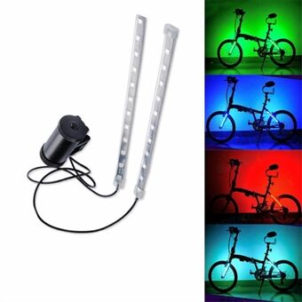 LEADBIKE A106 1 pari polkupyörän runkoputkivalo kirkas värikäs polkupyörän takalamppu LED-pyörän pyörän valo akkukäyttöinen