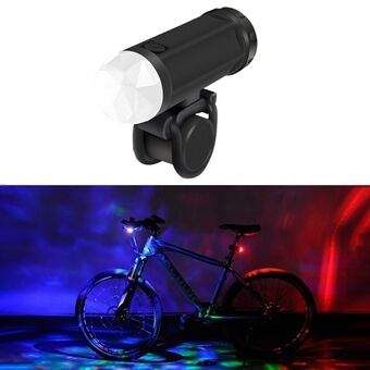 LEADBIKE LD57 Pyörän pyörivä LED-valo Yöpyöräilyn polkupyörän turvavaroituslamppu ilmakehän valo