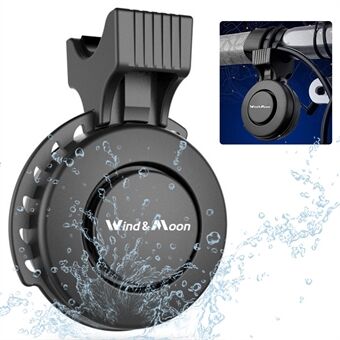 WIND & MOON WT-002P äänenvoimakkuuden säätö pyöräilyn varoitustorvi Bell Ladattava vedenpitävä sähköinen polkupyörän äänitorvi