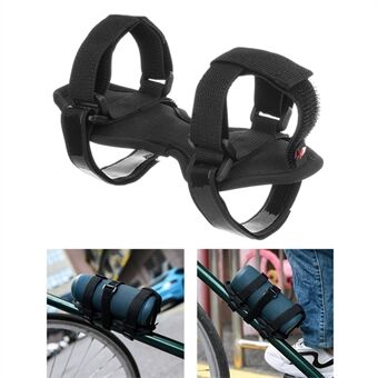 LIGHTNING POWER 2 kpl Pyörän kaiutinkiinnike Säädettävä langaton kaiutinhihna Universal polkupyörän ohjaustangon äänitangon pidike Pulloteline