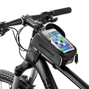 ROCKBROS MTB maantiepyörän puhelinkotelo vedenpitävä kosketusnäyttö pyöräilyn ylärunkolaukku 6,0 tuuman älypuhelimelle