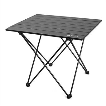 SHINETRIP A292-G0M Kannettava kokoontaitettava pöytä Outdoor Camping Picnic alumiiniseoksesta valmistettu pöytäpöytä, koko M - musta