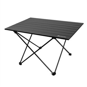 SHINETRIP A292-G0L alumiiniseospöytä Kannettava kokoontaitettava retkeilypöytä Outdoor , koko L - musta