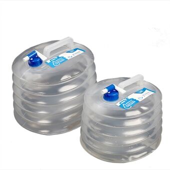 HALIN HW315 kokoontaittuva vesisäiliö 10 l + 15 l Kannettava vesisäiliö, elintarvikekäyttöinen vesisäiliö, jossa tappi ulkoilmaan retkeilyvaelluksiin (ei FDA-sertifikaattia, BPA-vapaa)