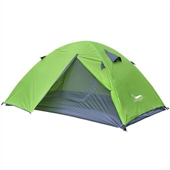 DESERT&FOX Rainproof Double Layer Tent Waterproof Camping Hiking One Door Tent (Aluminum Pole)