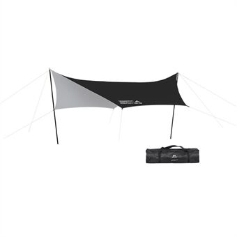 SHINETRIP Outdoor Camping Picnic Tarp Aurinkosuojavoide 210D Hopeapäällysteinen Oxford Kangaskatos Sateenkestävä Markiisi
