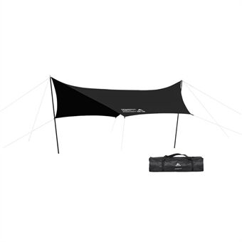 SHINETRIP Outdoor Camping Picnic Tarpe 210D Musta Päällystetty Oxford Kangaskatos UV Anti-UV Sateenkestävä Markiisi