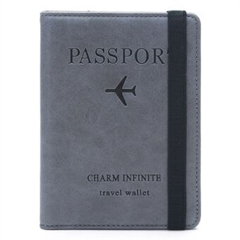 Y1643 Kannettava Matkailu RFID-esto Passin säilytyslaukku PU-nahkainen luottokortti käteisen säilytyslaukku