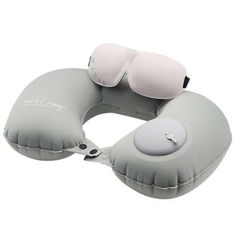 PICTET.FINO RH88 Kannettava puristin puhallettava tyyny Travel Office Nap U-muotoinen niskatyyny 3D-silmämaskiin