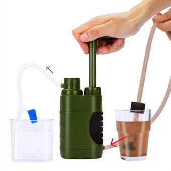 A9 Kannettava vedensuodatin Survival BPA-vapaa vedensuodatusjärjestelmä Compass Survival Whistle -pillillä (ilman FDA-sertifikaattia)