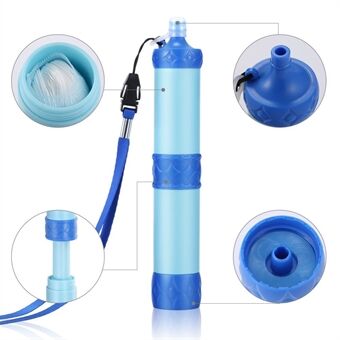 A9 Outdoor paineistettua vettä puhdistava olki BPA-vapaa kannettava vedensuodatin Wild Drinking System (ilman FDA-sertifikaattia)