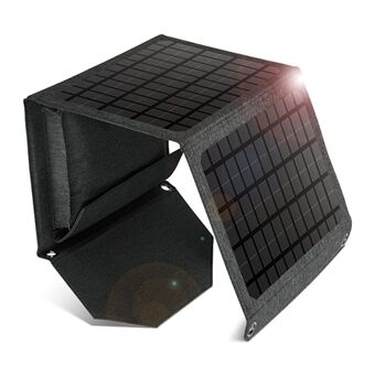 18 W Dual USB Solar 3-taittuva Solar Outdoor kannettava Smart virtalähdelaturi