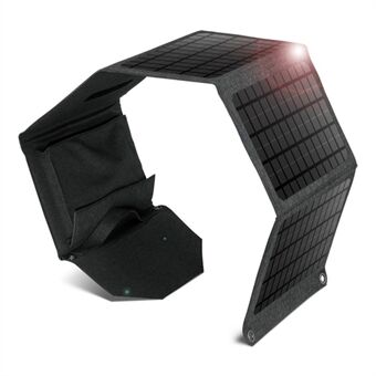 30 W:n taitettava Solar , kaksois-USB, 5-taittuva Solar matkapuhelimen retkeilyretkelle