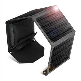 24 W:n kaksois-USB taitettava Solar kannettava 4-taittuva Solar retkeilyyn Outdoor