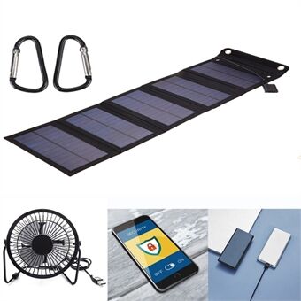 15 W kannettava Solar Outdoor , 5 taitettavaa Solar , USB-puhelimen latausvirtalähde