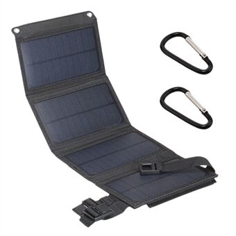 5V 10W USB Solar Kannettava Outdoor vedenpitävä Solar laturi USB-puhelimen latausvirtalähde 4 Solar