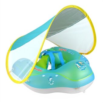 SWIMBOBO puhallettava vauvan uimarengas Ring makaava uimaharjoitus aurinkovarjolla
