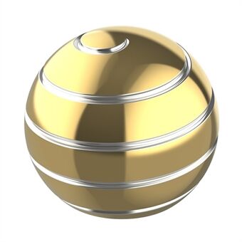 55 mm hopealinjainen muotoilu kiiltävä gyroskooppinen pallo irrotettava pyörivä pyöreä pallo Gyro pöytäkoneen sormenpäällä puristuslelu