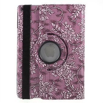 Grapevine Pattern 360 Degree Rotary Stand Leather Case for iPad 9.7 inch (2018)/9.7 inch (2017)
