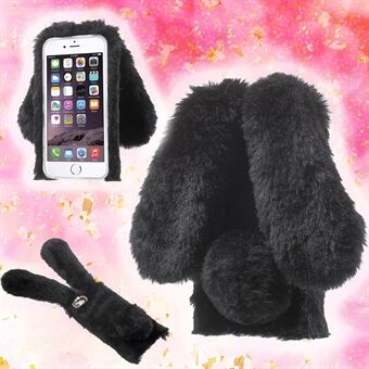 Rabbit Bunny Lämmin Furry Fur TPU-kuori iPhone 6s Plus / 6 Plus -puhelimelle