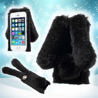 Bunny Shape Warm Fur TPU-kuori iPhone 5 / iPhone 5S / iPhone SE 2013