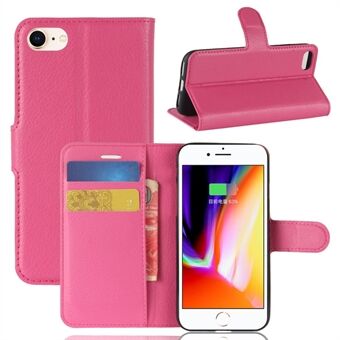 Stand Feature Litchi Skin PU Leather Wallet Magnetic Protective Cover for iPhone 7/8 4.7 inch/SE (2020)/SE (2022)