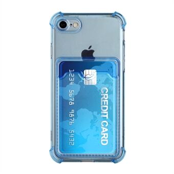 Pudotuksenkestävä TPU-puhelimen kotelon kuori korttitelineellä iPhone 7 / iPhone 8 / iPhone SE 2020/2022