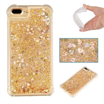 Pudotuksenkestävä Dynamic Glitter Sequins Liquid Quicksand TPU-kotelo iPhone 8 Plus/ 7 Plus/ 6s Plus/ 6 Plus