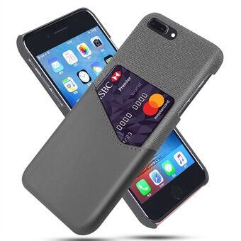 KSQ-kangas + PU-nahkainen puhelinkotelo korttipaikalla iPhone 8/7 Plus 5,5-tuumaiselle